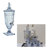Suqueira De Cristal Com Torneira Suporte Dispenser 2 Litros