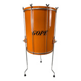 Surdo Alumínio Com Tripé 60x18 Laranja