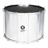 Surdo Axe 22 Pol X 40 Cm Aluminio Cromado Pele Napa Timbra