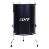 Surdo Gope 18 Pol 60cm Alumínio Preto Com Tripé Oferta