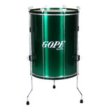 Surdo Gope 18 Pol 60cm Alumínio Selfie Verde Com Tripé