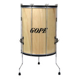Surdo Gope 18 Pol 60cm Madeira Com Aro Preto E Tripe Oferta