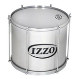 Surdo Izzo 14x30 Em Alumínio 6 Afinações Com Pele Leitosa