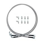 SURIEEN 6AN Kit De Mangueira De Refrigeração De óleo De Fluido De Transmissão De 132 Cm- Compatível Com GM Chevy Ford GMC Buick Cadillac Carros E Caminhões De Aço Inoxidável Trançado PTFE Mangueiras