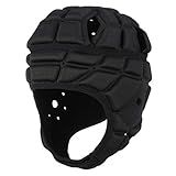 Surlim Rugby Capacete Macio Futebol Chapéu Scrum Boné 7v7 Bandeira Futebol Headguard Para Adulto Grande  Preto  Large