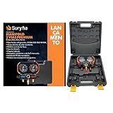 SURYHA Manifold 2 Vias Para Fluidos Refrigerantes R134 - R410 - R32 - R22