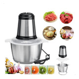 Sus304 Multiprocessador De Alimentos Elétrico Picador Triturador 2l Cor Prateado 850w