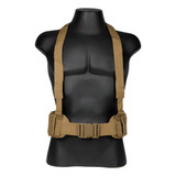 Suspensório Cinto Chest Rig Tático Militar Batalha Tan