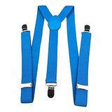 Suspensório Iantil Bebê Unissex Largo 2 5cm Várias Cores Cor Azul