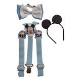 Suspensório Mickey Disney Baby Com Gravata