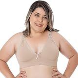 Sutiã Plus Size Liso Reforçado Sem Bojo - 1984 Cor-bege-tamanho-G