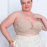 Sutiã Plus Size Reforçado Com Bojo Sustentação Confortável