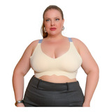 Sutiã Plus Size Sem Costura Reforçado Corte Laser Não Marca