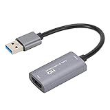 Sutinna Cartão De Captura Para HDMI Para USB2 0 4K 1080P Alta Definição Para Gravação De áudio E Vídeo Conversor De Vídeo Portátil Para Streaming De Jogos Transmissões Ao Vivo Gravação De Vídeo Cinza