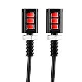 Suuonee Luz De Placa De Carro Para Carro 2 Peças 12 V 3 LED Universal Carro Motocicleta Número Placa Parafuso Luz Lâmpada Vermelha