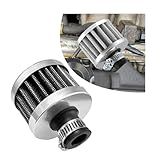 Suvnie Mini Filtro De Ar De 12 Mm Respirador De Filtro De Entrada De Ar Frio Do Motor Universal Limpador De Filtro De Admissão De Ventilação Turbo Automático Acessórios De Carro Para Respiração Do