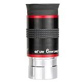 SVBONY Ocular Do Telescópio- Ocular Ultra Grande Angular De 68 Graus 6 Mm- Acessórios De Telescópio Totalmente Revestidos De Alta Definição Para Observação Planetária