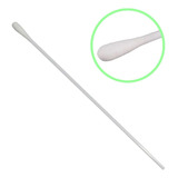 Swab Fibra Rayon Coleta Amostras Haste Plástica 100 Unidades