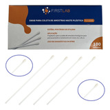 Swab P  Coleta De Amostras Haste Plastica Esteril C 100