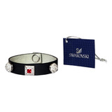 Swarovski Pulseira Couro