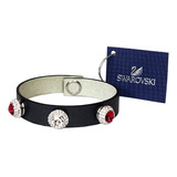 Swarovski Pulseira Couro