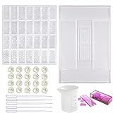 Sweetfamily Moldes De Silicone Domino Para Resina Epóxi Moldes De Resina Domino De Silicone DIY Caixa Dominó Molde De Resina Kit De Resina Moldes De Silicone Para Fundição De Resina Moldes De