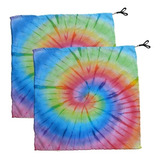 Swing Flag Tie Dye Quadrado 001 Vendido Por Par