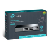 Switch 24 Portas Tp link Gigabit 10 100 1000 Mbps Tl sg1024d