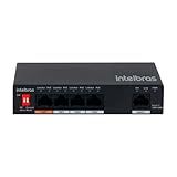 Switch 5 Portas Fast Com 4 Portas POE SF 500 HI SKD Preto Intelbras