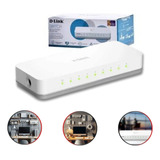 Switch 8 Portas D link 10 100 Mbps Hub Envios 24hs
