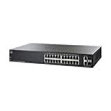 Switch Cisco SG220 24 Portas 10 100 1000 2 SFP Gerenciavel SG220 26 K9 NA