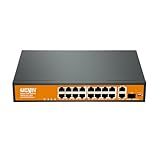 Switch Giga Haiz Com 16 Portas Poe+ 2 Uplink 1 Sfp 10/100/1000mbps