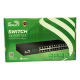 Switch Gigabit 24 Portas 10 100 1000 Dc World Dc 10004