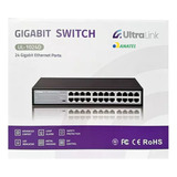 Switch Gigabit 24 Portas 10 100 1000 Ultra Link Ul 1024d