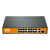 Switch Haiz 16 Portas Poe 2 Uplink 1 Sfp 10 100 1000mpbs