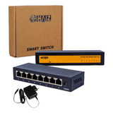 Switch Hub 8 Portas Haiz Hz1008gb Gigabit 10 100 1000 Mbps
