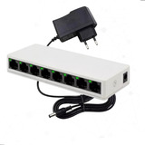 Switch Hub 8 Portas Rj45 Gigabit 10 100 1000 Mbps Lan Bivolt