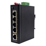 Switch Industrial Ethernet 5 Portas Trilho Din 24v