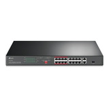 Switch Poe 16p 10 100 2p Giga 1p Sfp Tplink Tl sl1218p
