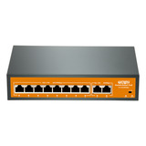 Switch Poe Haiz 8 Portas Poe 2 Portas Uplink 10 100mbps