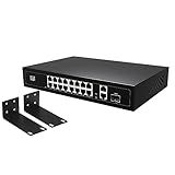 Switch Poe Híbrido 16 Portas Poe 2 Portas Gigabit Suite Gigabit 1 SFP 100 1000M POE Porta óptica 1 25g E Rack 1U