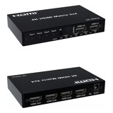 Switch Splitter Hdmi 2x4 Ultrahd 4k X 2k 3d Fonte controle