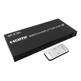 Switcher Hdmi 2x8 Distribuidor De Imagens 4k Pc Tv Monitor