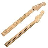 SXYAO 22 Trastes 26 5 Polegadas ST Braço De Guitarra Bordo Tábua De Trastes Incrustada Pontos Com Centro Verso Guitarra Elétrica Pescoço Peças Peças De Substituição