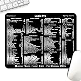 Synerlogic Logic Pro Keyboard Shortcut Reference Guide Mouse Pad   Preto V2 0   Borracha Antiderrapante Laminada Premium 28 X 21 6 Cm
