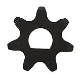 Syrisora Engrenagem De Pinhão De Motor De 7 Dentes Engrenagem De Aço Carbono Para Roda De Corrente De Bicicleta Comum Roda Dentada De 7 Dentes