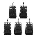 T 6 X 5 Pçs Metal Carpa Alimentador Cesta Gaiola Pesca 15g
