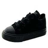 T Nis Converse Infantil Chuck Taylor All Star Core Lona Cano Baixo Black Monochrome 3 Infant