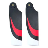 T rex 550 600 Tail Blade Pá De Caúda 95mm Fibra Carbono Par