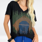 T Shirt Brasil Trabalhada